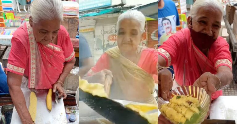 75 વર્ષની ઉંમરમાં ગુજરાતી દાદી લારી પર બનાવે છે ફાફડા, ખાવા માટે લાગે છે લાઈન