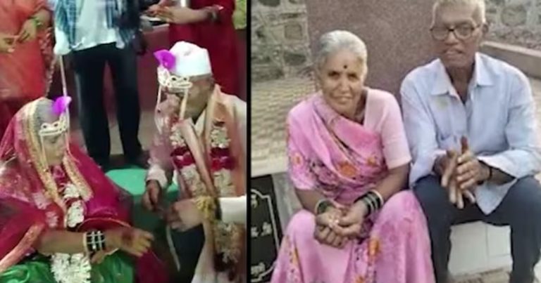 75 વર્ષના વૃદ્ધએ 70 વર્ષની પ્રેમિકા સાથે કર્યાં લગ્ન, જુઓ તસવીરો